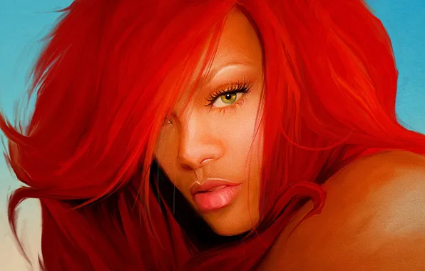 Picture face, singer, Rihanna, R&amp;B