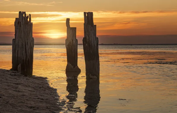 Picture Pier, Clifton Springs, Sunset at the old jetty