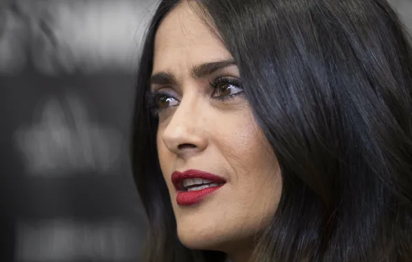 Look, portrait, makeup, actress, singer, Salma Hayek, Salma Hayek, Director