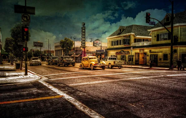 The city, style, street, San Pedro