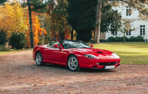 Ferrari, red, 550, Ferrari 550 Barchetta Pininfarina