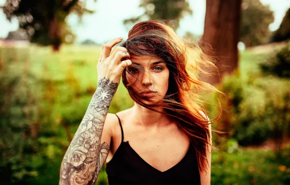 Look, hair, tattoo, Andre Josselin, scarlett overdose