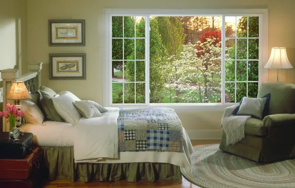 Design, house, style, Villa, interior, cottage, bedroom, Fazenda