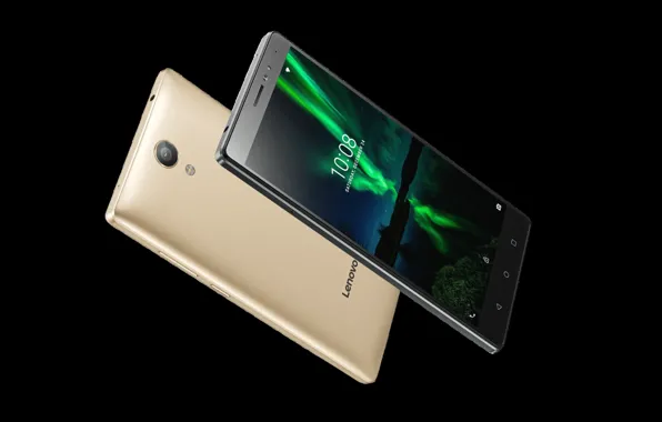 Picture gold, black, Lenovo, smartphones, Phab 2 Plus