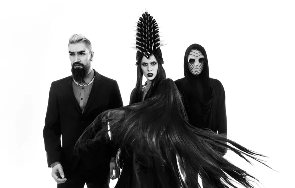 White, girl, music, Wallpaper, black, group, saver, the hardkiss