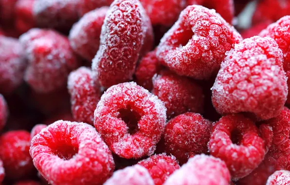 Picture macro, berries, raspberry, food