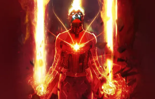Energy, fiction, costume, poster, comic, MARVEL, Carol Danvers, Captain Marvel