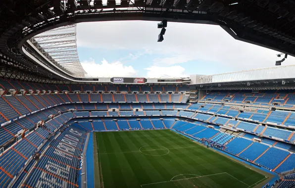 Picture stadium, Football, Real madrid, Santiago Bernabeu, stadion
