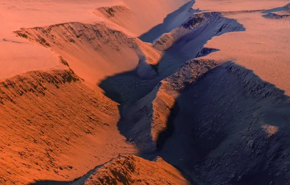 Picture graphics, planet, the surface of Mars