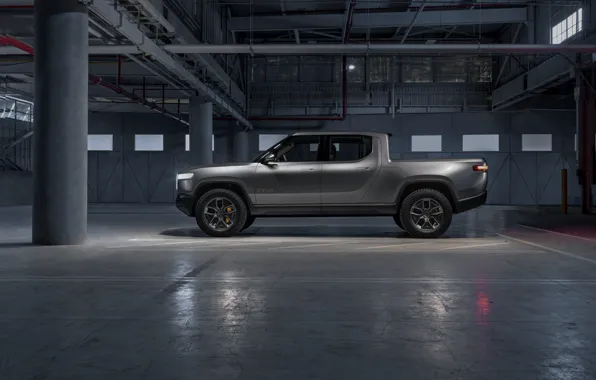 Side view, pickup, 2019, R1T, Rivian