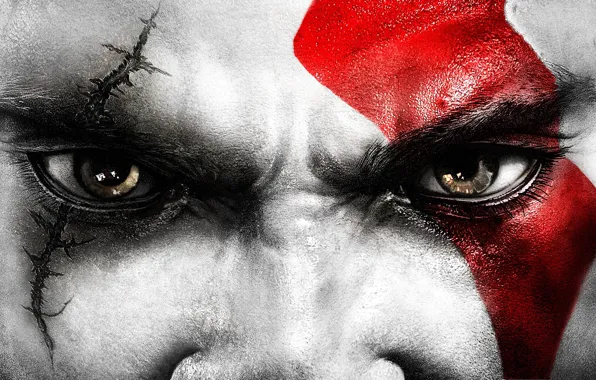 Picture eyes, Kratos, God Of War