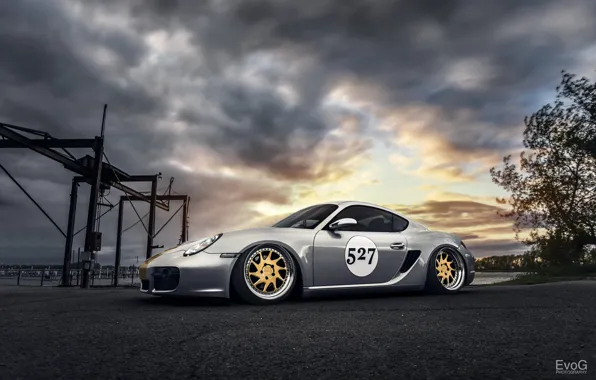 Car, tuning, Porsche Cayman, evog