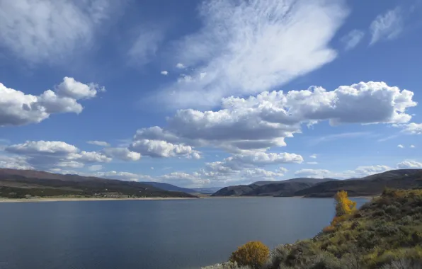 Picture the sky, clouds, nature, lake, Utah, USA, USA, sky