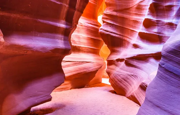 Picture light, paint, AZ, gorge, USA, antelope canyon