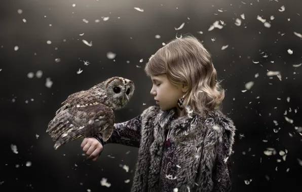 Owl, girl, Owl whisperer