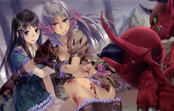 Monster, the situation, anime, art, friend