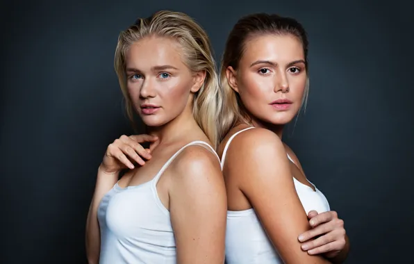 Picture Yulia Nemchinova, Yulia Vasilyeva, portrait of two girls