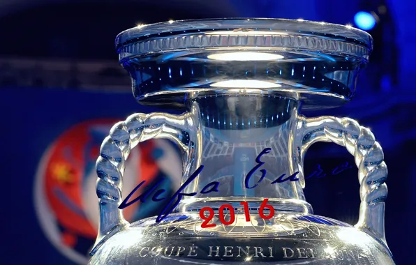 White background, France, Cup, UEFA, trophy, The European championship soccer 2016, Euro 2016, France 2016