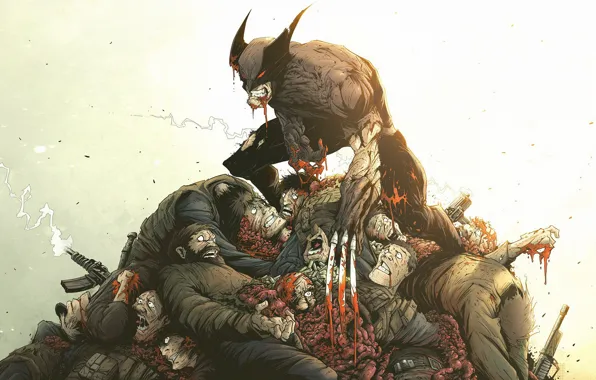 Picture Wolverine, Marvel, Dead Bodies