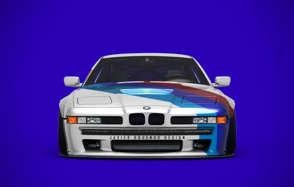 Auto, Blue, Machine, Background, The front, Transport & Vehicles, Javier Oquendo, by Javier Oquendo