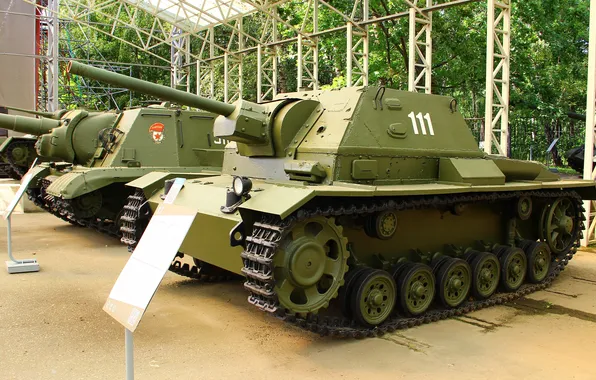 Moscow, USSR, SAU, Assault gun, SU-76И, Poklonnaya Gora, The Museum of G.O.R.A.