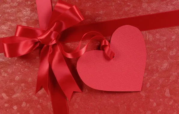 Picture holiday, heart, bow, Valentine's day