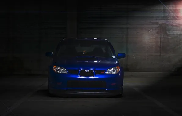 Subaru, sti, in the shadows