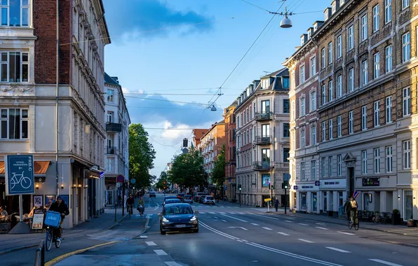 Picture street, home, Denmark, Copenhagen