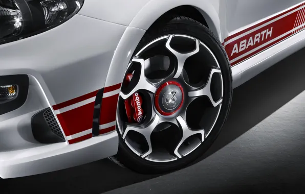 Disk, Wheel, 2010, Fiat, Abarth, Brake disc, Abarth Punto Evo, Abarth Punto Evo (199)