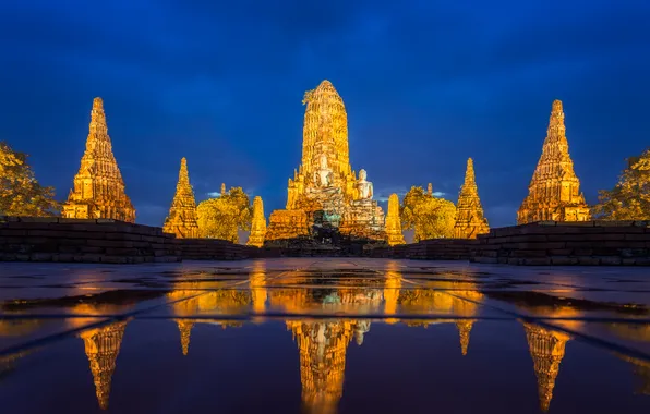 Picture building, brick, buddha, buddhism, bangkok, ayutthaya