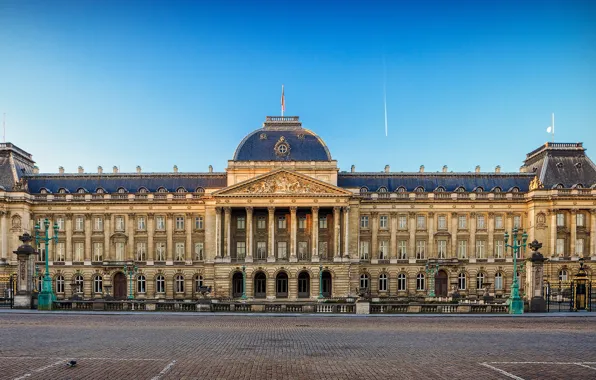 The sky, area, Belgium, Palace, Brussels, Royal Palace