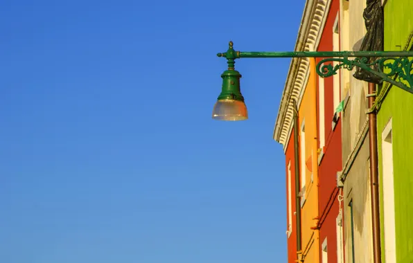 House, wall, lantern