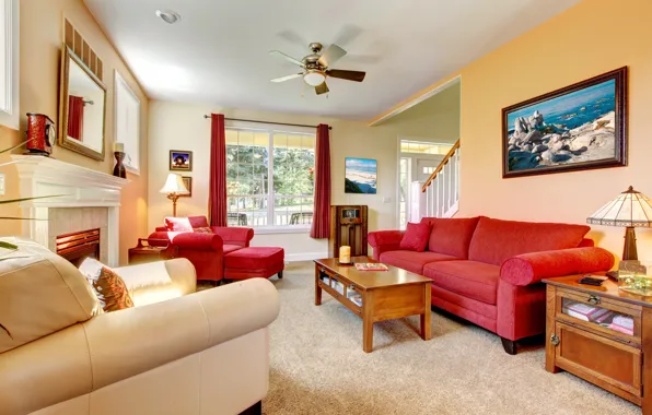 Picture design, style, room, Villa, interior, living room