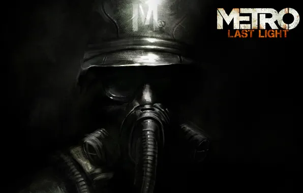 Logo, Gas mask, Helmet, Soldiers, Logo, 4A Games, Deep Silver, Metro: Last Light