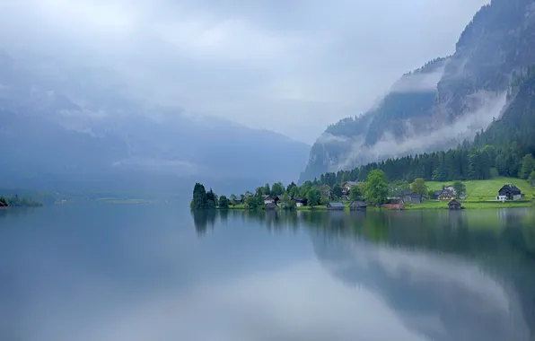 Picture nature, Austria, Hallstetter Lake