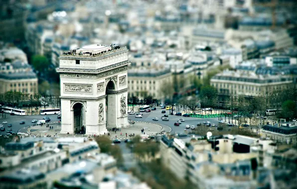 Paris, area, overview, arch
