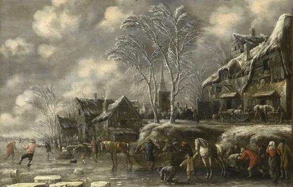 Winter, landscape, picture, Thomas Heremans