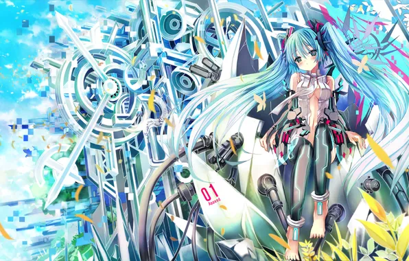 Picture Girls, Anime, Abstraction, vocaloid, Hatsune Miku