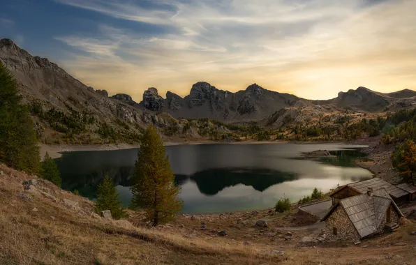 France, Mountains, Lake, Parks, Mercantour national park