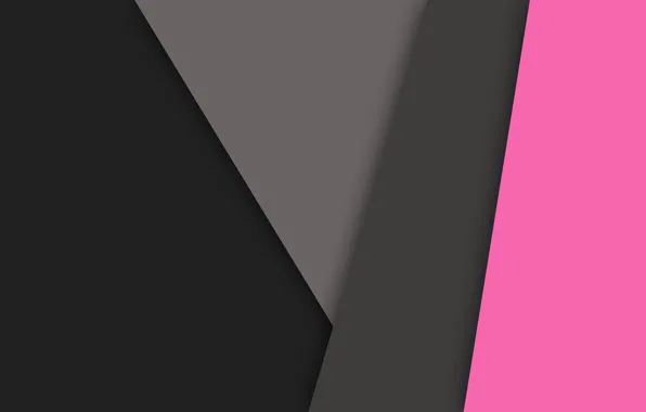 Line, pink, black, Android, geometry, design, color, material