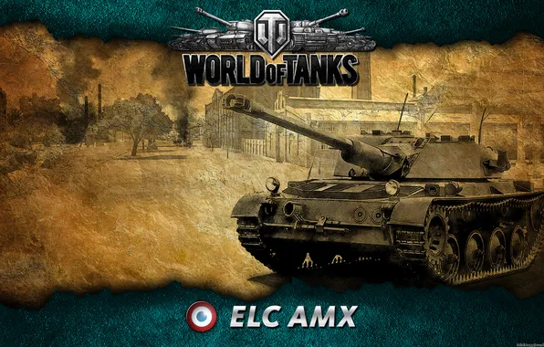 Picture France, tank, Tree, tanks, WoT, World of Tanks, Elc Amx