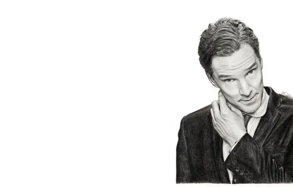 Benedict Cumberbatch, Benedict Cumberbatch, picture a simple pencil, by meikezane