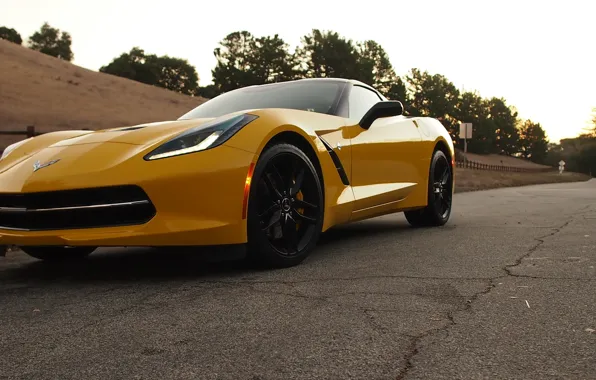 Picture Corvette, Chevrolet, Road, Z51, Singray