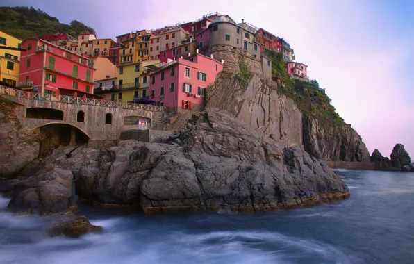 Sea, the city, rock