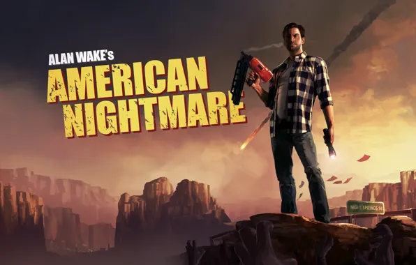 Mountains, monster, writer, american nightmare, Alan Wake, Alan Wake