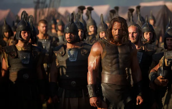 Picture army, soldiers, Dwayne Johnson, Hercules, Dwayne Johnson, Hercules