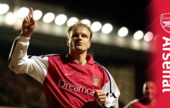 Picture Arsenal, Dennis Bergkamp, Dutch football player, dreamcast