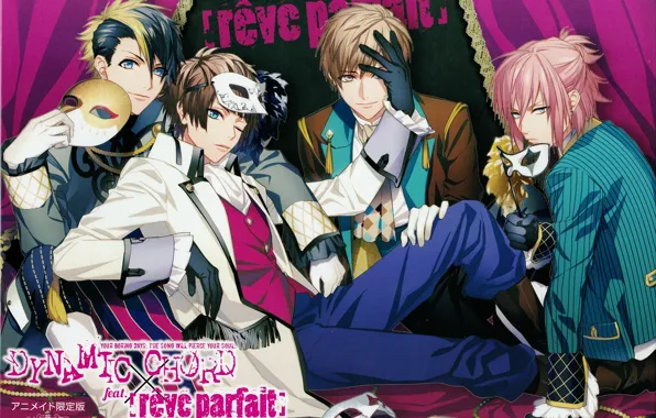 The game, group, anime, guys, Dynamic Chord