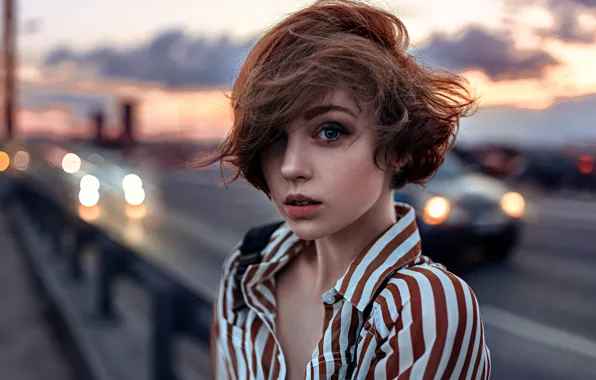 Girl, Look, Model, Street, Hair, Russian, Beautiful, Olga Pushkina