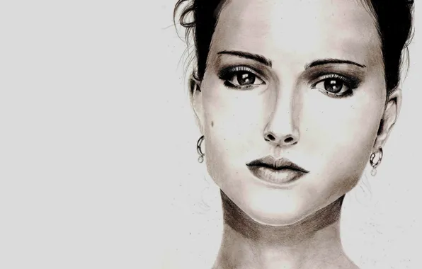 Girl, portrait, Natalie Portman